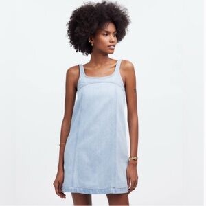 Madewell Light Blue A-Line Denim Dress Size 8